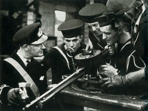 Maskingevärsinstruktion, Fleet Air Arm, c1943. av Unbekannt