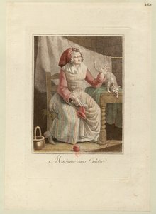 Madame Sans-Culotte, ca 1794. av Unbekannt