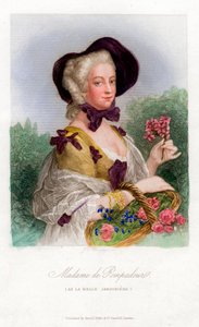 Madame de Pompadour, c1740-1800 av Unbekannt