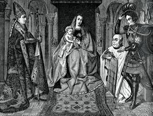 Madonna och barn med kanon Joris van der Paele, 1436, 1870 av Unbekannt