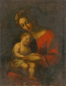 Madonna with Sleeping Jesus av Unbekannt
