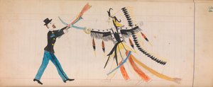 Maffet Ledger: Indisk hövding och soldat, ca. 1874-81. av Unbekannt