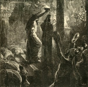 Magi Round the Sacred Fire, 1890. av Unbekannt