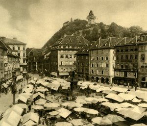 Stora torget, Graz, Steiermark, Österrike, c1935. av Unbekannt
