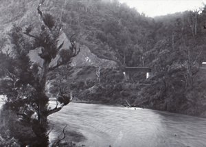 Manawatu Gorge, sent 1800-tidigt 1900-tal. av Unbekannt
