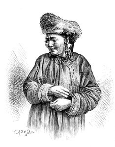 Manchu kvinna, c1890 av Unbekannt