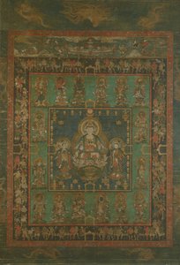 Mandala av Hannya Bosatsu, 1300-talet. av Unbekannt