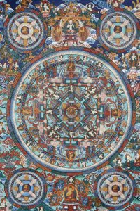 Mandalo Tibetan Thangka, Bhaktapur, Nepal av Unbekannt