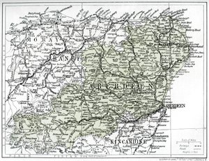 Karta över Aberdeenshire, 1924-1926 av Unbekannt