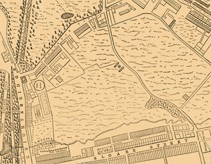 Karta över Belgravia, 1814, c1876. av Unbekannt