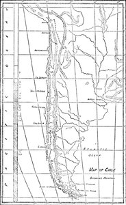 Karta över Chile, 1911 av Unbekannt