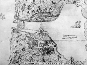 Karta över Havanna, 1608, 1920-talet av Unbekannt