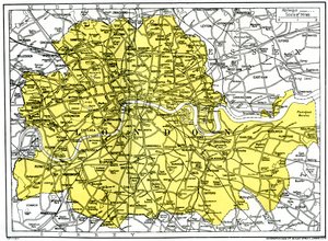 Karta över London, 1924-1926 av Unbekannt