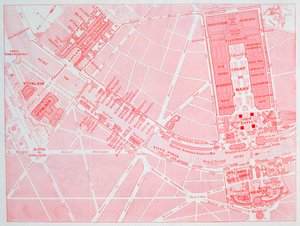 Karta över världsutställningen i Paris, 1900 av Unbekannt