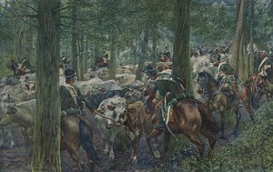 Marbots soldater söker föda på reträtten, 1896 av Unbekannt