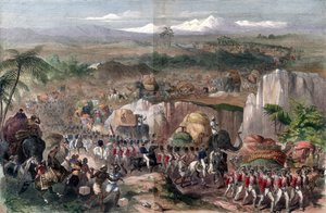 Truppmarsch i Indien, 1848 av Unbekannt