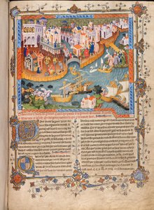 Marco Polos avgång från Venedig 1271 Från Marco Polos Travels, ca 1400 av Unbekannt