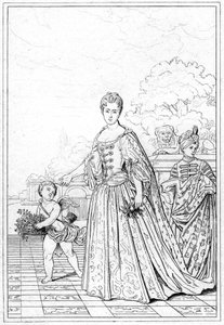 Marie Adelaide av Savojen, hertiginna av Bourgogne, c1600-talet av Unbekannt