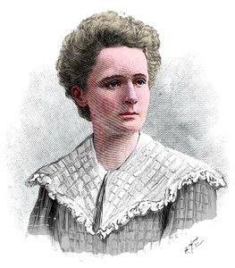 Marie Sklodowska Curie, polskfödd fransk fysiker, 1904. av Unbekannt