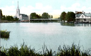 Marlow Bridge and Church, Buckinghamshire, 1900-talet av Unbekannt