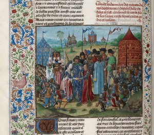Äktenskap mellan Isabella av Valois och Richard II, ca 1470-1475. av Unbekannt