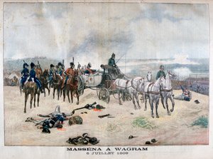 Marskalk Massena vid slaget vid Wagram, Österrike, 5-6 juli 1809, 1904 av Unbekannt