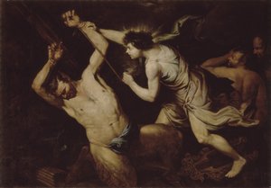 Marsyas och Apollo av Unbekannt