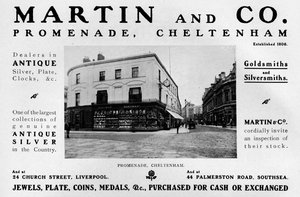 Martin och Co., Promenade, Cheltenham, 1909 av Unbekannt