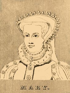 Mary, 1516-1558, 1830. av Unbekannt