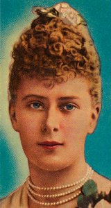 Mary of Teck före sitt äktenskap med hertigen av York, 1890-talet 1935 av Unbekannt