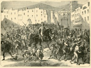 Masaniello Haranguing the Populace of Neapel, 7 juli 1647, 1890. av Unbekannt