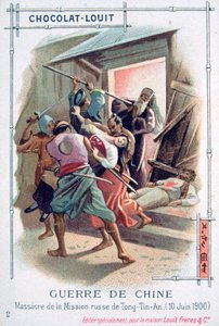 Massaker i den ryska missionen Tong-Tin-An, Boxer Rebellion, Kina, 10 juni 1900 av Unbekannt