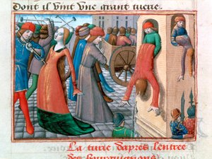 Massaker av Armagnacs av Bourguignons, Paris, 1418, 1484 av Unbekannt