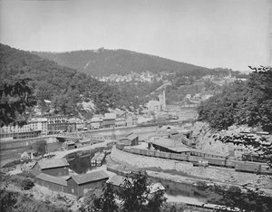 Mauch Chunk, Pennsylvania, visar Mount Pisgah, c1897. av Unbekannt