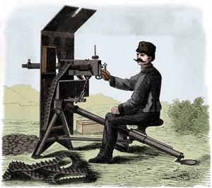 Maxim maskingevär, c1895. av Unbekannt