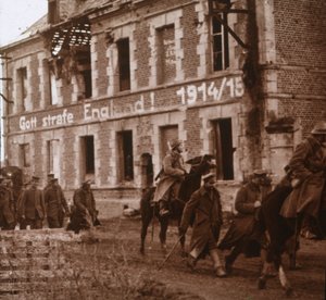 Må Gud straffa England, Bucy-le-Long, norra Frankrike, c1914-c1918 av Unbekannt