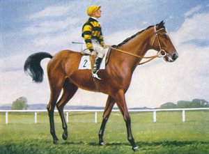 Meadow, Jockey: T. Weston, 1939 av Unbekannt