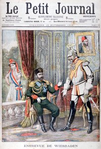 Möte mellan tsar Nicholas II och Kaiser Wilhelm II, Wiesbaden, Tyskland, 1903 av Unbekannt