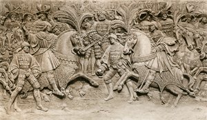 Möte av Henry VIII och Francis I, på The Field of Cloth of Gold, 1520, 1902 av Unbekannt