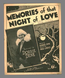 Memories of the Night of Love, c1930-talet. av Unbekannt