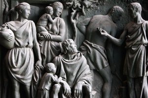 Milan Duomo gate skulptur, Milano, Italien av Unbekannt