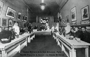 Militärmatsal, Gare St Lazare, Paris, första världskriget, 1914-1918 av Unbekannt