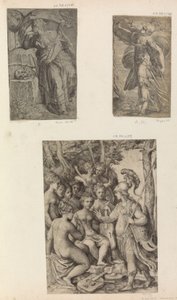 Minerva och muserna,.n.d. av Unbekannt