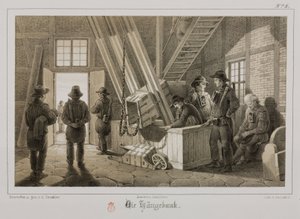 Gruvdrift, metallmalm Grophuvud av en gruva, Tyskland, ca 1851 av Unbekannt