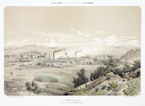 Gruvdrift, metallmalm Zinkgruva i Angleur, Belgien av Unbekannt
