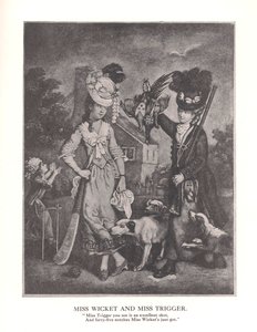 Miss Wicket och MissTrigger, c1778 1912 av Unbekannt