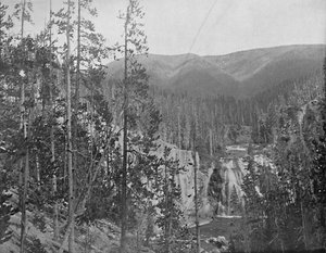 Missouri River, nedanför Great Falls, Montana, c1897. av Unbekannt