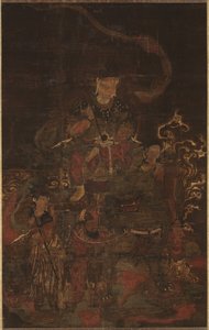 Monju och skötare, 1200-tal. av Unbekannt
