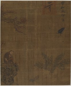 Apor, insekter och kål, möjligen Ming-dynastin, 1368-1644. av Unbekannt