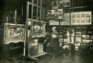 Monsieur Detaille i sin studio, 1900. av Unbekannt